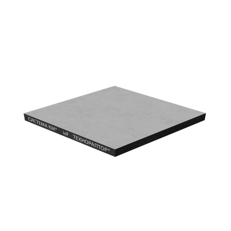 Панель из сульфата кальция FST36-600-600-st-pvh-16 30/600/600 низ-стальной лист/верх-антистатическая керамическая плитка/цвет 16 КМ LO62862 СИСТЕМА КМ