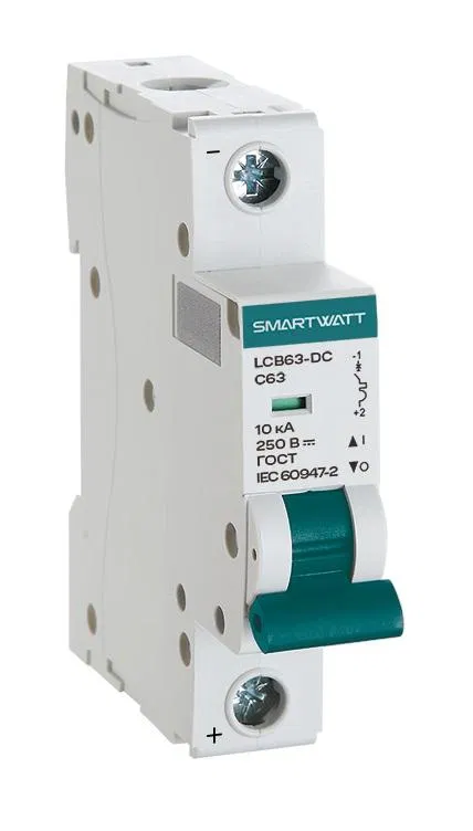 Выключатель автоматический модульный PDE LCB63H-DC-C13/1 13А 1P кривая C 10кА SmartWatt 4512020490082