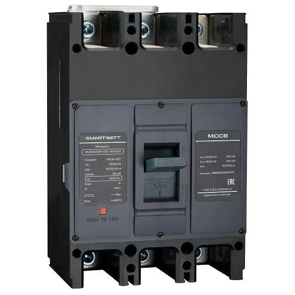 Выключатель автоматический в литом корпусе PDE HCB400N-DC-350/3 350А 3P 40кА SmartWatt 4512020500064