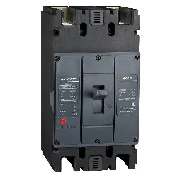 Выключатель автоматический в литом корпусе PDE HCB250B-DC-160/3 160А 3P 20кА SmartWatt 4512020500089
