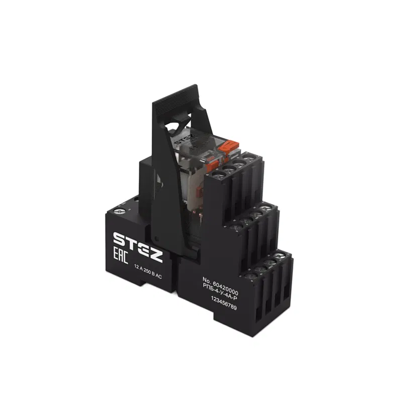 Реле в сборе 220DС резистор 4 контакта РПМ-4-220D-4AR/S СТЭЗ 60410006