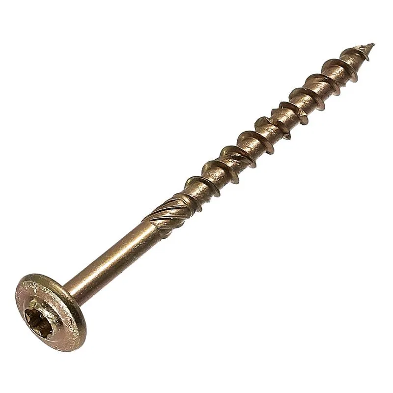 Саморез конструкционный тарельчатый 8х180 Torx желт. цинк (уп.2шт) европодвес СТРОЙМЕТИЗ 20230926007