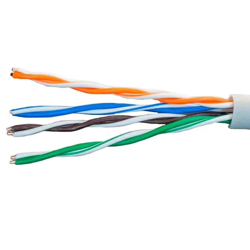 Кабель витая пара UTP кат.5E 4х2х0.64 solid Cu нг(А)-LSLTx In Long Ethernet (м) SUPRLAN 01-0356-1