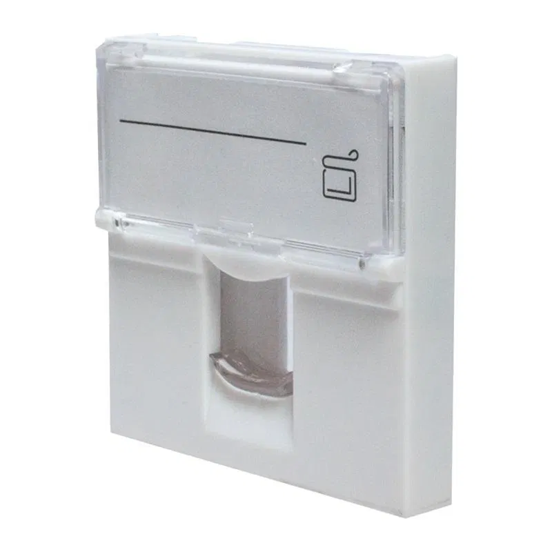 Панель лицевая 1 порт 45х45 Keystone шторка откидное маркиров. окно (DIY) SUPRLAN 10-0301-1
