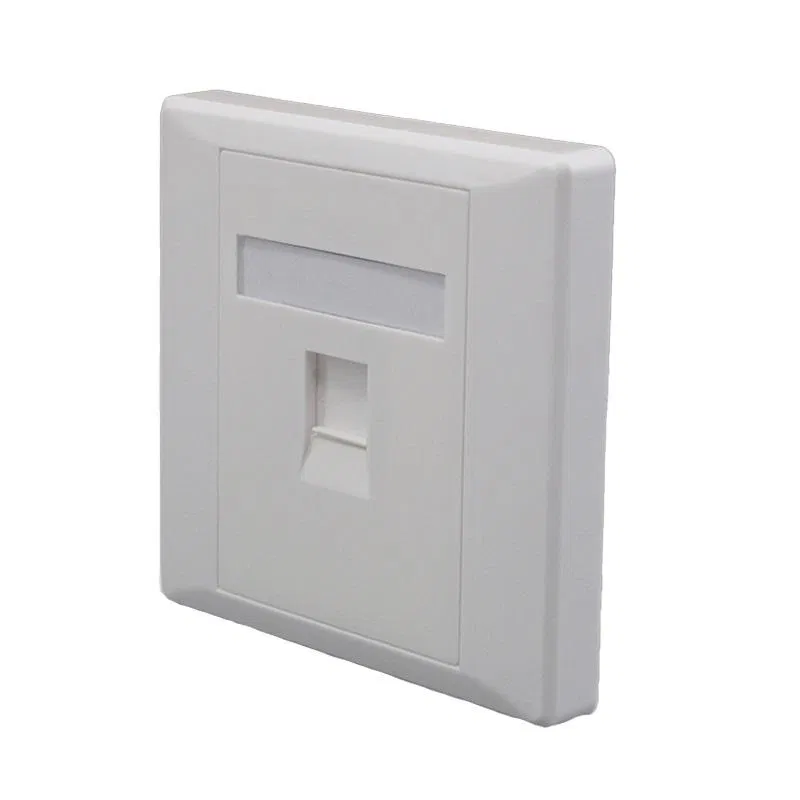 Панель лицевая 1 порт 80х80 Keystone шторка (DIY) SUPRLAN 10-0333-1