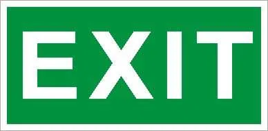 Пиктограмма "Exit" ПЭУ 012 130х260 СТ 2502000280 Световые технологии