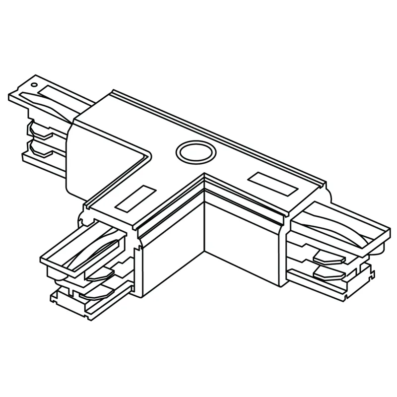 Connector TF T-shaped left internal black 4909001300 Световые Технологии