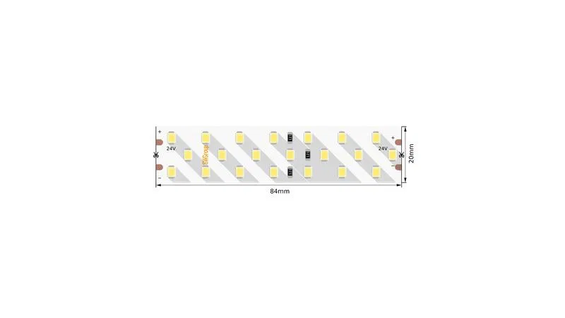 Лента светодиодная ПРО 2835 252 LED/м 24 Вт/м 24В IP20 нейтр. бел. (уп.5м) SWG PRO 00-00005077