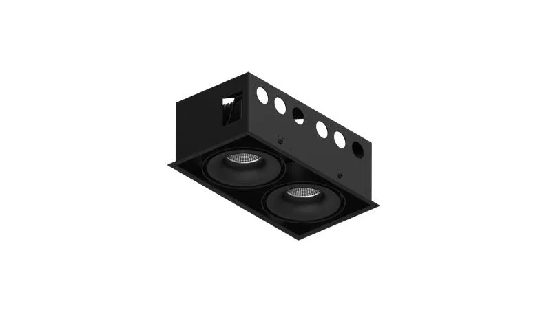 Корпус светильника COMBO-CRD2-BL IP20 потолочн. встраив. поворотн. черн. SWG PRO 00-00006674