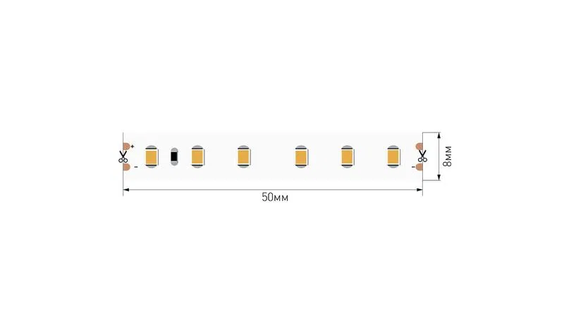 Лента светодиодная стандарт 2835 120LED/м 9.6Вт/м тепл. бел. 24В IP65 (уп.5м) SWG Standard 00-00021281