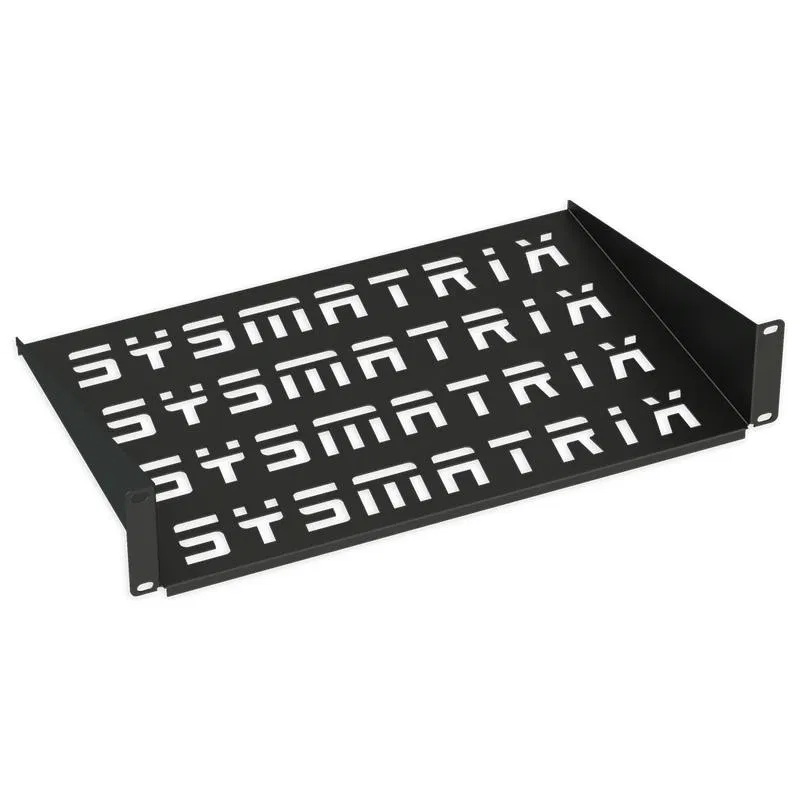 Полка консольная перфорир. 19дюйм 1U Г=300мм RAL 9004 черн. SYSMATRIX SH 3003.900