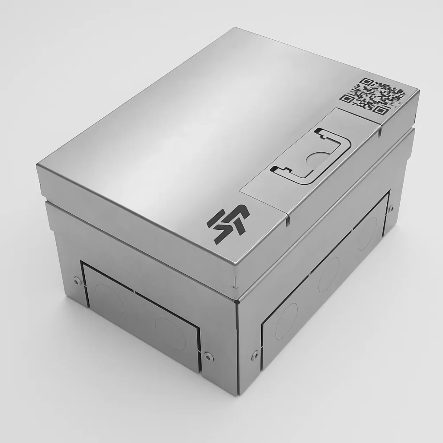 Лючок в пол на 4 модуля (2 розетки 45x45) IP54 System Power SP01-0104