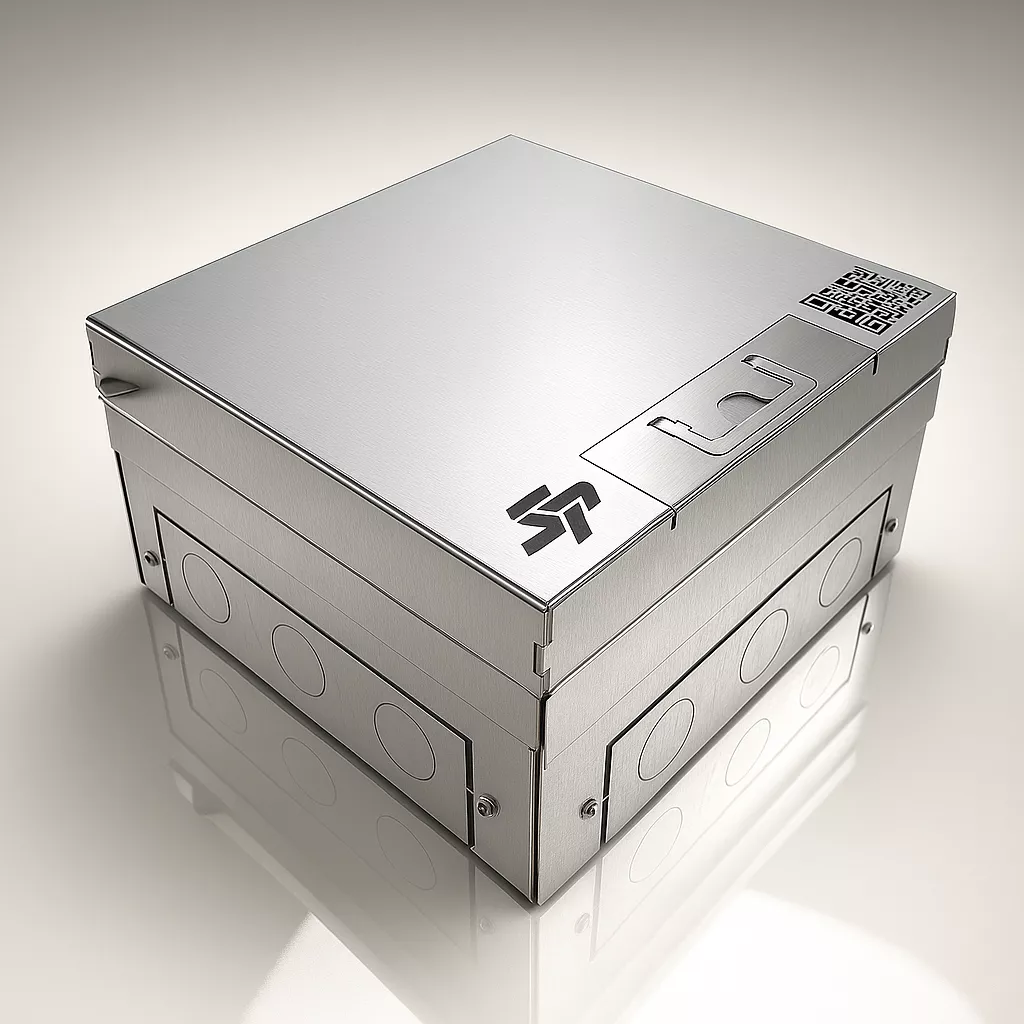 Лючок в пол на 8 модулей (4 розетки 45x45) IP54 System Power SP01-0108