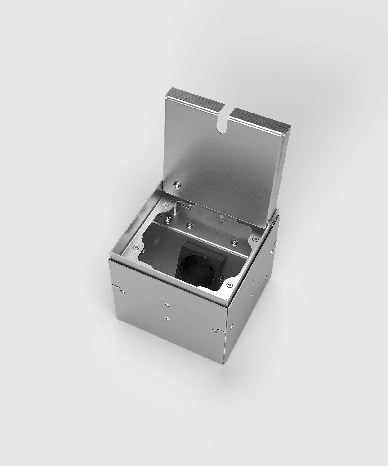 Лючок в пол на 2 модуля (одну розетку 45x45) IP41 System Power SP01-0302