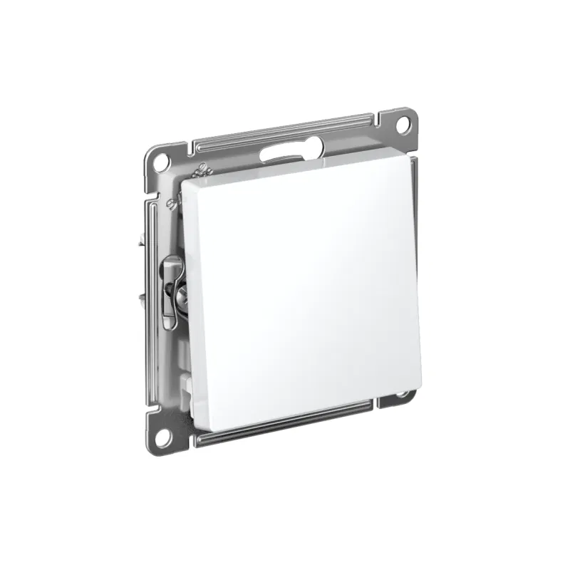Выключатель AtlasDesign (сх. 1) 10AX с самовозвратом быстрозажим. клем. механизм бел. SE ATN000115S Systeme Electric