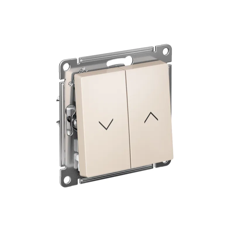 Выключатель для жалюзи 2-кл. AtlasDesign 10А механизм беж. SE ATN000219 Systeme Electric