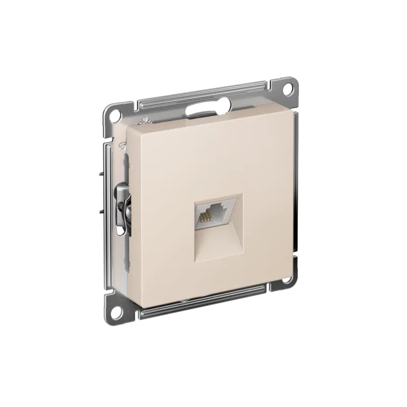 Розетка телефонная 1-м СП AtlasDesign RJ11 механизм беж. SE ATN000281 Systeme Electric