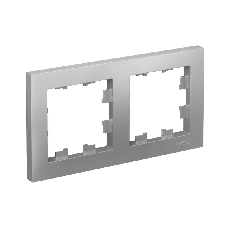 Рамка 2-м AtlasDesign универс. алюм. SE ATN000302 Systeme Electric
