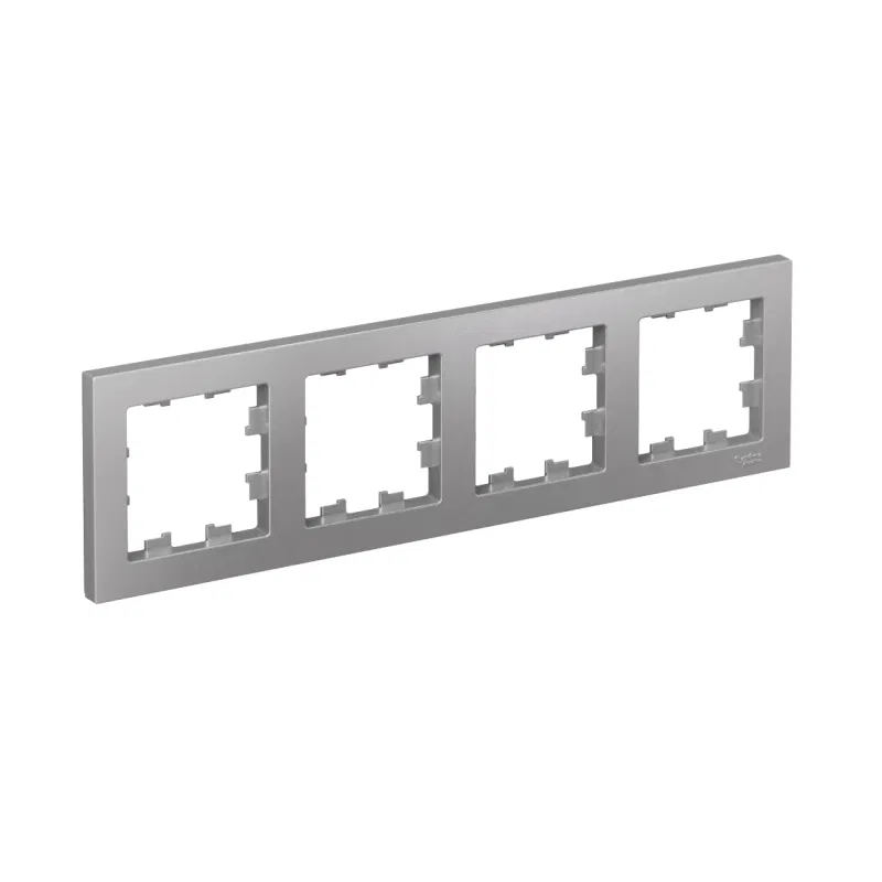 Рамка 4-м AtlasDesign универс. алюм. SE ATN000304 Systeme Electric