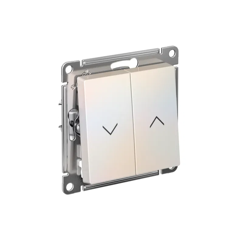 Выключатель для жалюзи 2-кл. AtlasDesign 10А механизм жемчуж. SE ATN000419 Systeme Electric