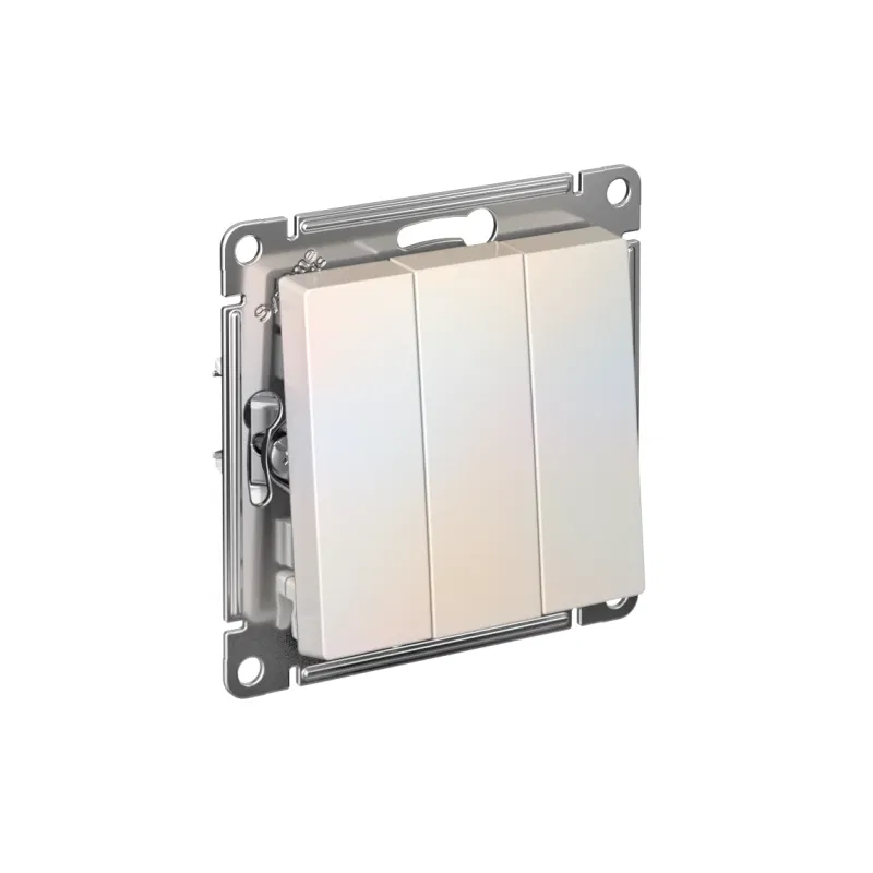 Выключатель 3-кл. СП AtlasDesign 10А IP20 (сх. 1+1+1) 10AX механизм жемчуж. SE ATN000431 Systeme Electric