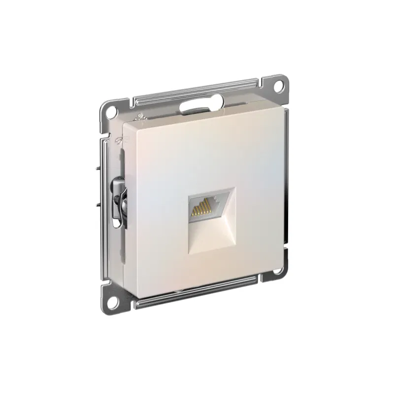 Розетка компьютерная AtlasDesign RJ45 кат.5E механизм жемчуж. SE ATN000483 Systeme Electric