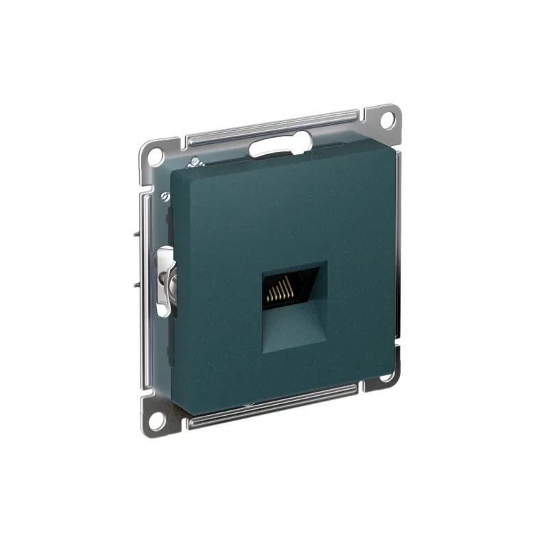 Розетка компьютерная AtlasDesign RJ45 кат.5E механизм изумруд SE ATN000883 Systeme Electric