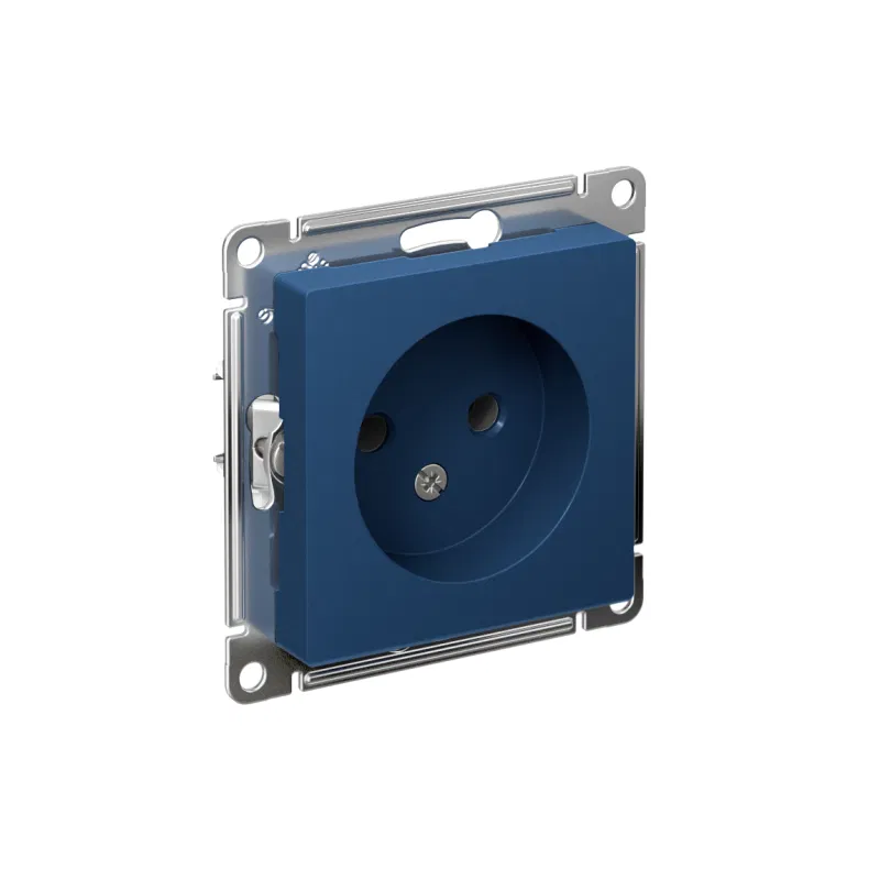 Розетка AtlasDesign 16А без заземл. без шторок механизм аквамарин SE ATN001141 Systeme Electric
