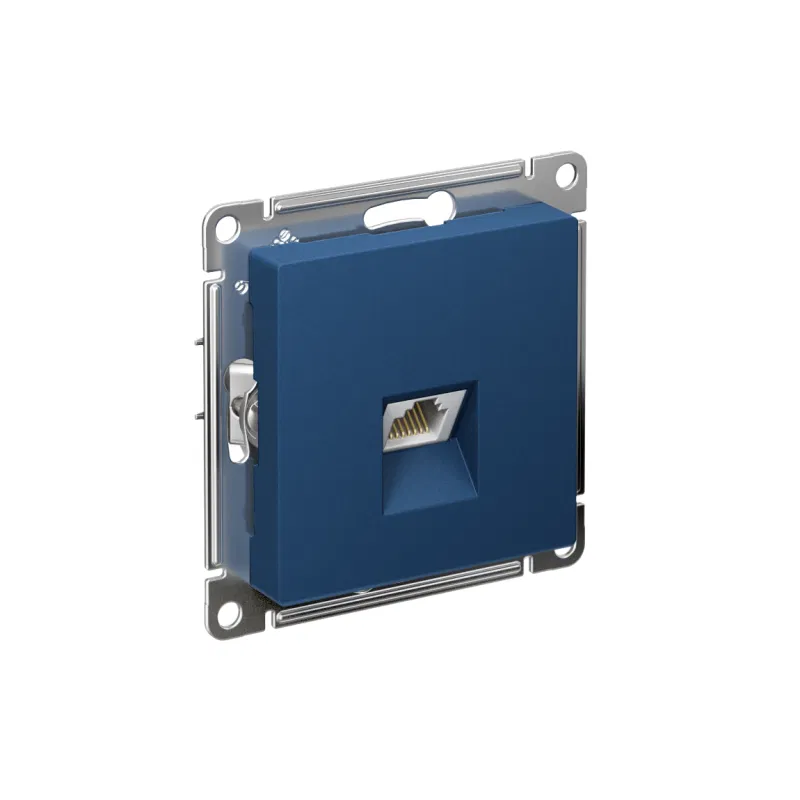 Розетка компьютерная AtlasDesign RJ45 кат.6A механизм аквамарин SE ATN001186 Systeme Electric