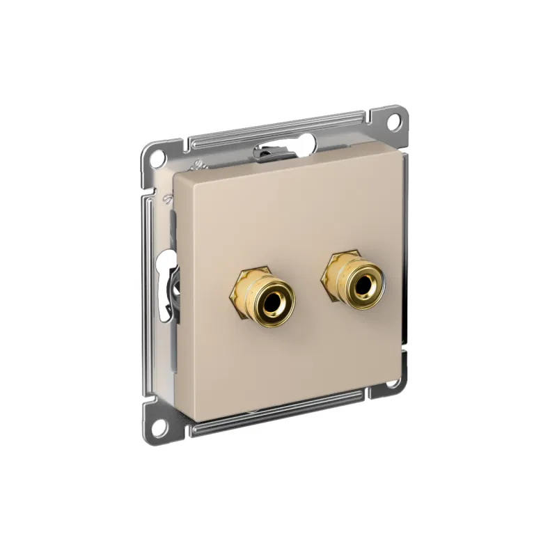 Аудиорозетка двойная AtlasDesign песочн. SE ATN001287 Systeme Electric