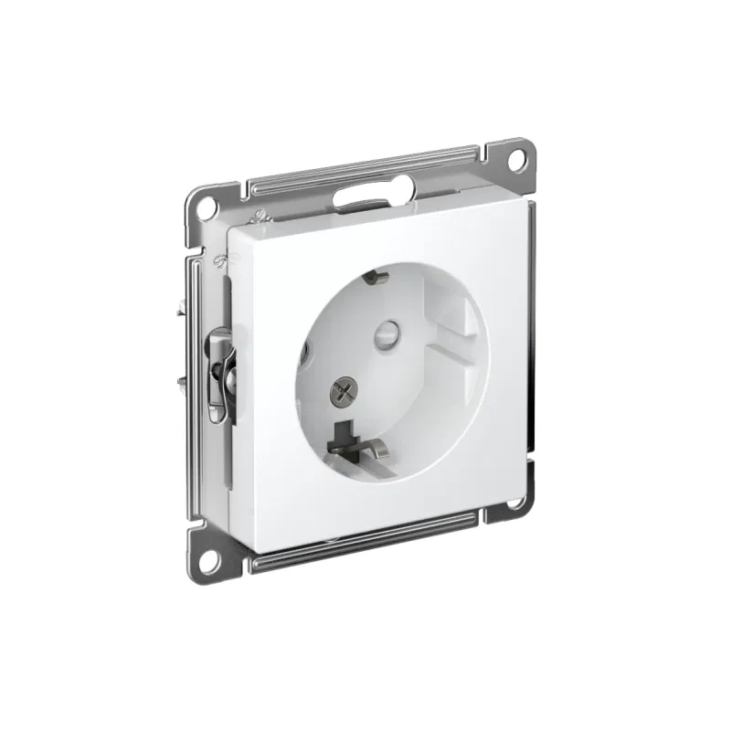 Розетка AtlasDesign 16А с заземл. защ. шторки механизм лотос SE ATN001345 Systeme Electric