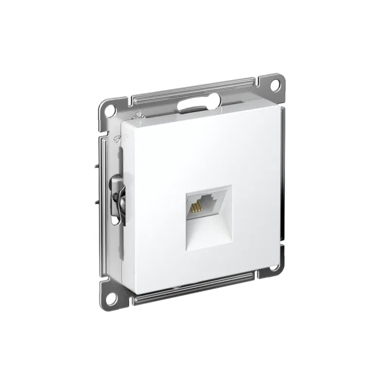 Розетка телефонная AtlasDesign RJ11 механизм лотос SE ATN001381 Systeme Electric