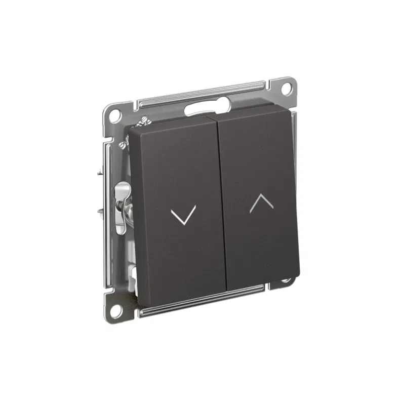 Выключатель для жалюзи 2-кл. 2п AtlasDesign 10А механизм базальт SE ATN001419 Systeme Electric