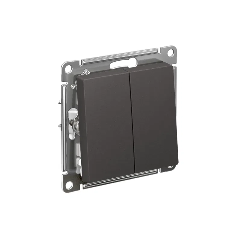 Выключатель 2-кл. AtlasDesign (сх. 5) 10AX механизм базальт SE ATN001451 Systeme Electric