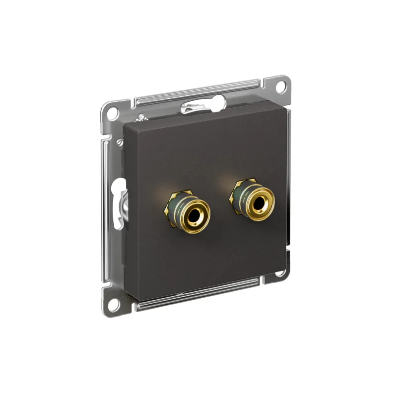 Аудиорозетка двойная AtlasDesign базальт SE ATN001487 Systeme Electric
