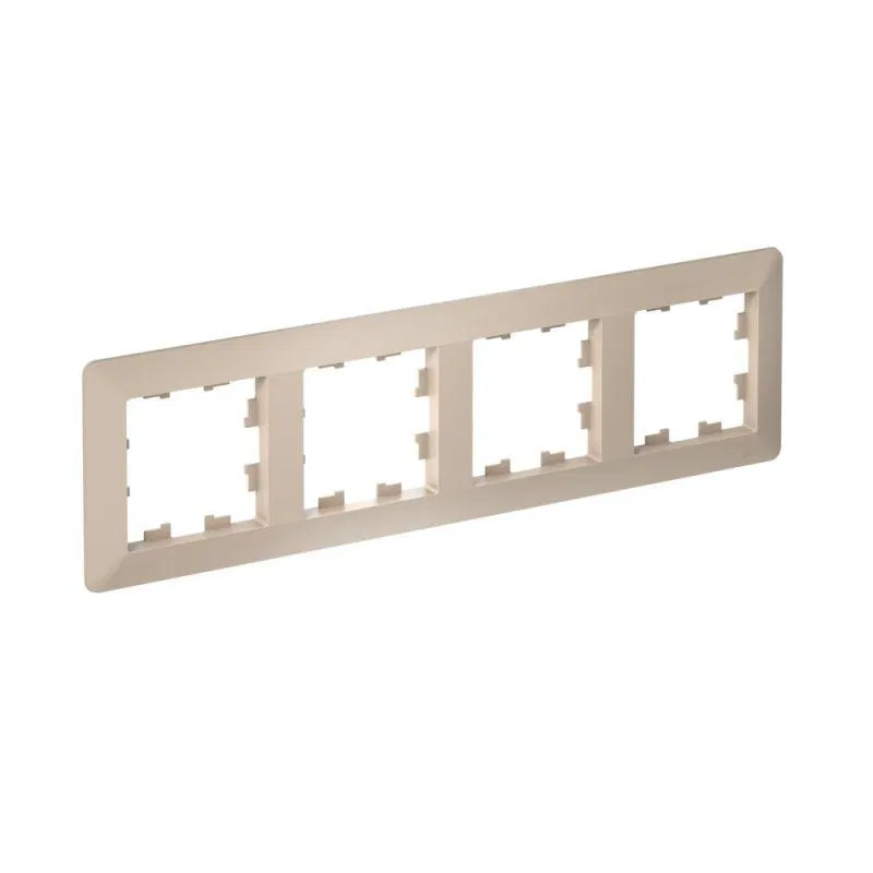 Рамка 4-м AtlasDesign Air песочн./дым. бел. SE ATN221204 Systeme Electric