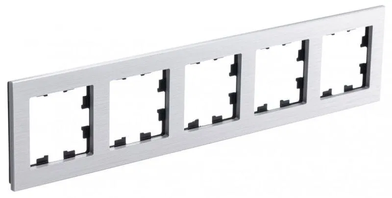 Рамка 5-м AtlasDesign Nature металл серебр. SE ATN312105 Systeme Electric