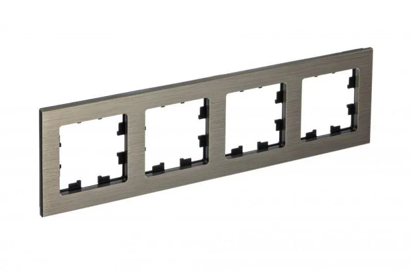 Рамка 4-м AtlasDesign Nature метал. латунь SE ATN312204 Systeme Electric