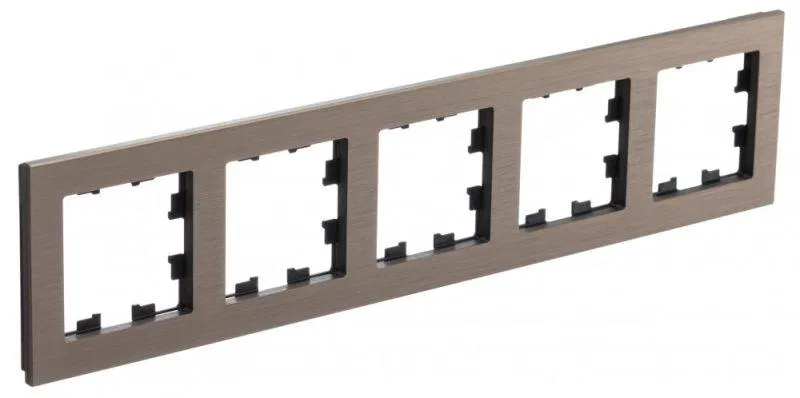 Рамка 5-м AtlasDesign Nature металл ЛАТУНЬ SE ATN312205 Systeme Electric