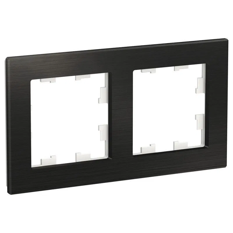 Рамка 2-м AtlasDesign Nature метал. оникс SE ATN312302 Systeme Electric