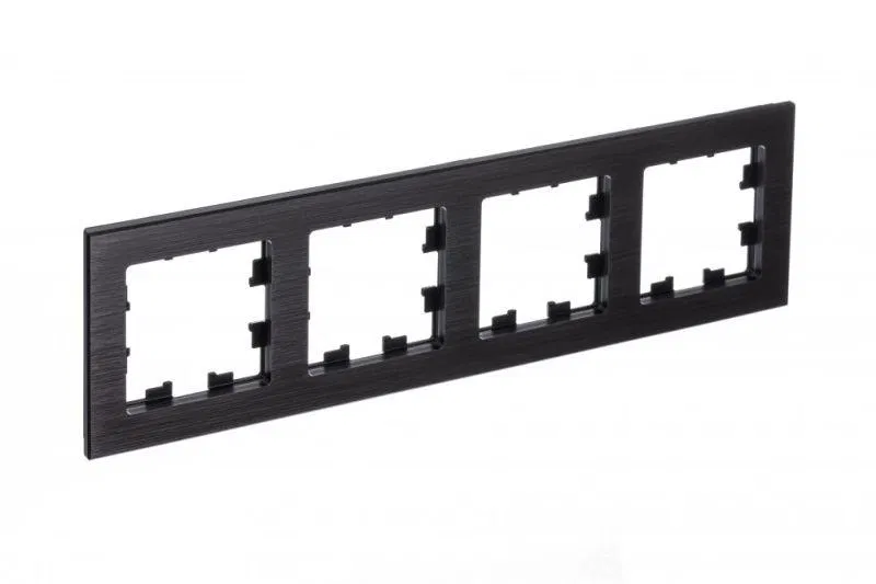 Рамка 4-м AtlasDesign Nature метал. оникс SE ATN312304 Systeme Electric