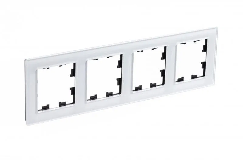 Рамка 4-м AtlasDesign Nature стекло бел. SE ATN320104 Systeme Electric