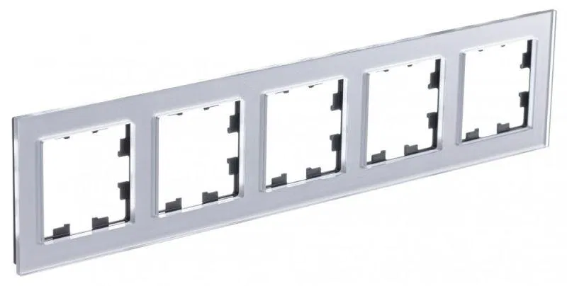 Рамка 5-м AtlasDesign Nature органич. стекло алюм. SE ATN320305 Systeme Electric