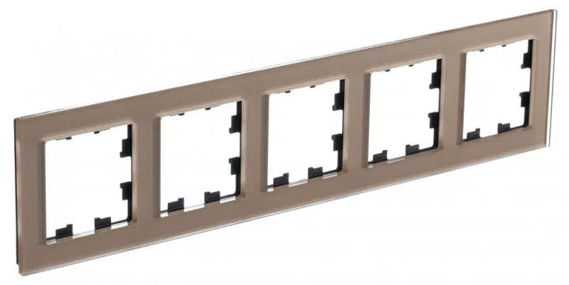 Рамка 5-м AtlasDesign Nature органич. стекло шампань SE ATN320505 Systeme Electric