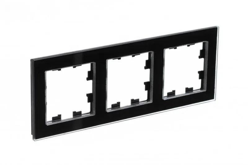 Рамка 3-м AtlasDesign Nature стекло черн. SE ATN321003 Systeme Electric