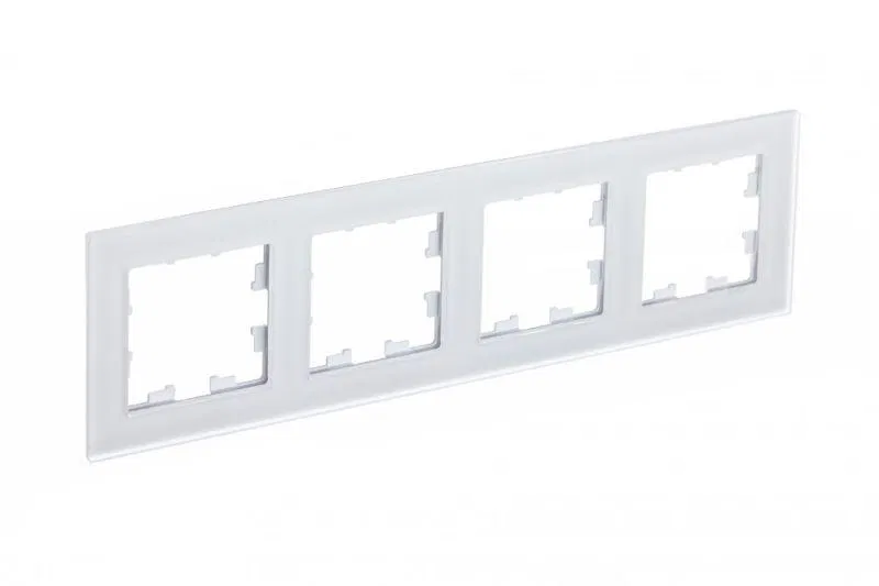 Рамка 4-м AtlasDesign Nature матов. стекло бел. SE ATN330104 Systeme Electric
