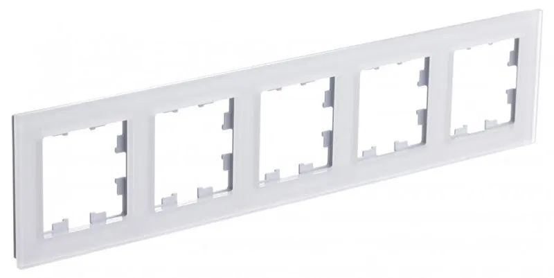 Рамка 5-м AtlasDesign Nature матов. органич. стекло бел. SE ATN330105 Systeme Electric