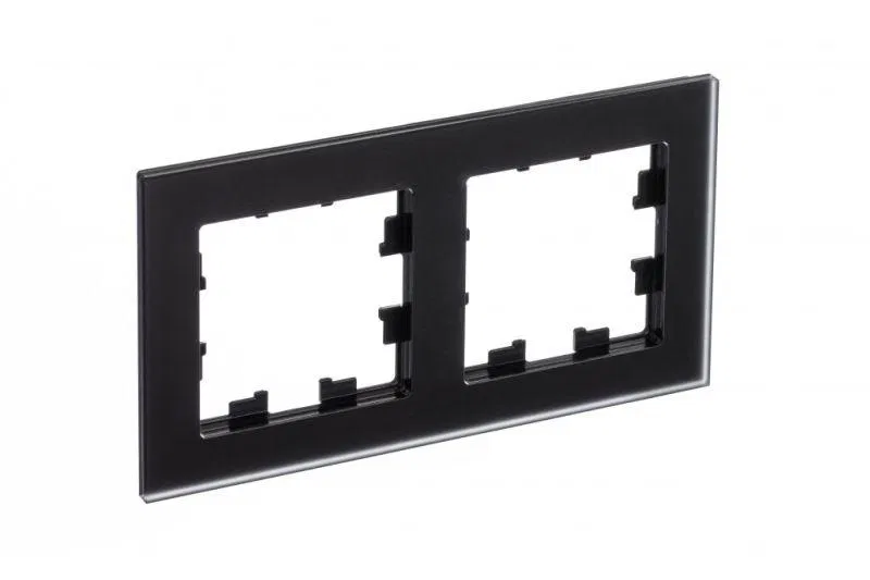 Рамка 2-м AtlasDesign Nature матов. стекло черн. SE ATN331002 Systeme Electric