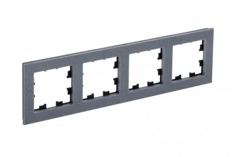 Рамка 4-м AtlasDesign Nature мрамор айс грей SE ATN343204 Systeme Electric