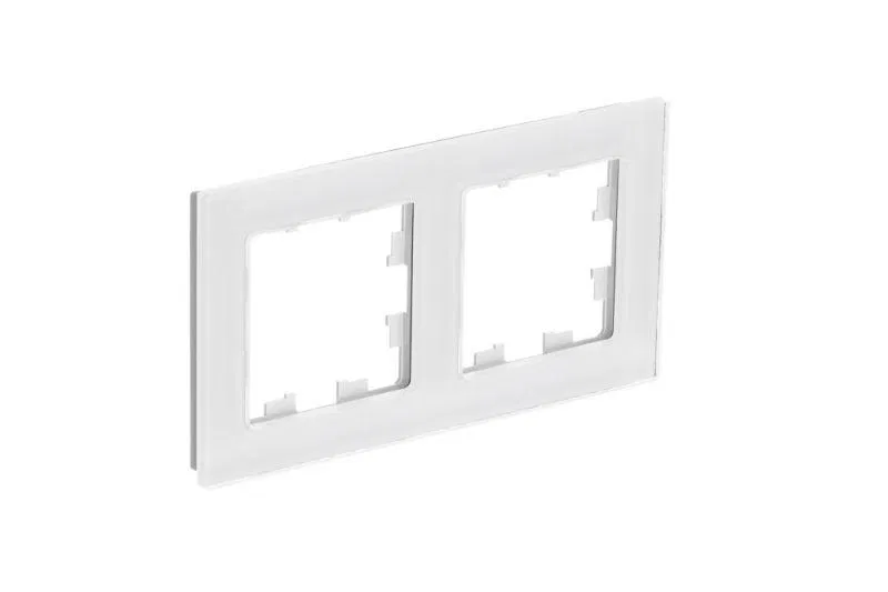 Рамка 2-м AtlasDesign Nature натур. стекло бел. SE ATN360102 Systeme Electric